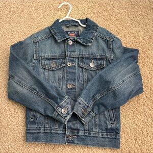 Children’s Place Blue Denim Jacket with “Big Bro” on back